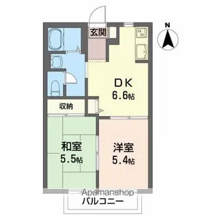パークサイド中野B【103号室】の間取り
