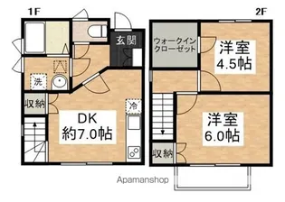 メゾン岡村【101号室】の間取り
