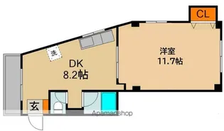 第2モリタマンション【2階】の間取り