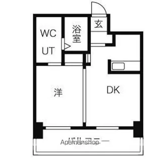 プライマル札幌北4条【10階】の間取り