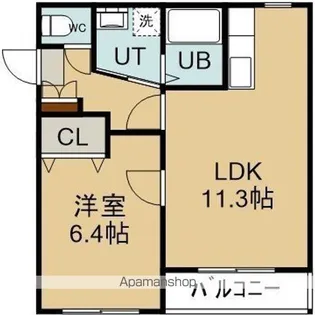 プラチナムコート【402号室】の間取り