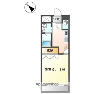 メゾン花水木【202号室】の間取り