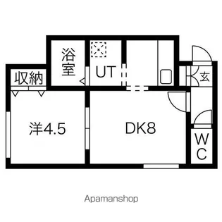 ヴェルデュール中央【3階】の間取り