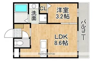 フィーリックス和白丘【2階】の間取り