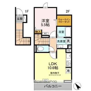 D−ROOM甲州街道【2階】の間取り