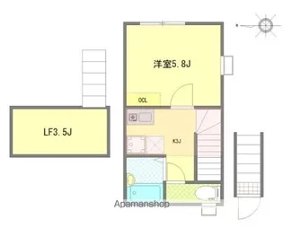東京都杉並区高円寺南1丁目【アパート】の間取り