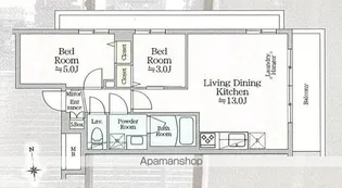 東京都練馬区中村南2丁目【マンション】の間取り
