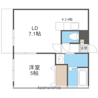 MILL CLIQUE【401号室号室】の間取り