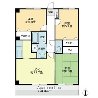 ハイム・シュテット21【2階】の間取り