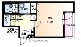 フジパレス山之内Ⅵ番館【3階】の間取り