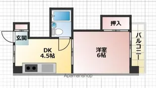 コーポピスガ【101号室】の間取り