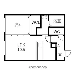 ALIVIS菊水【3階】の間取り