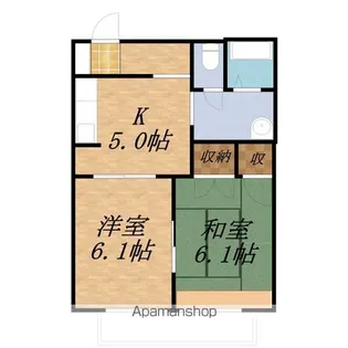 フレグランス馬見塚B【102号室】の間取り