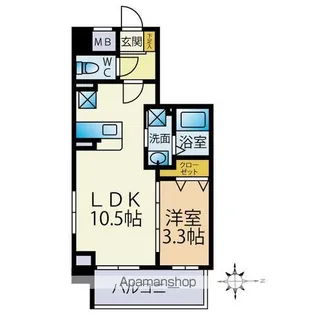 ウッドハーツ【5階】の間取り