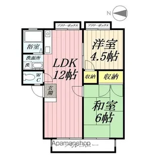 埼玉県八潮市緑町5丁目【アパート】の間取り