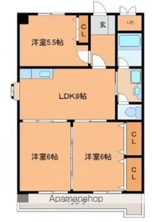 3LDKの間取り画像