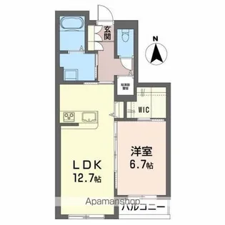 メゾンマストなみ木【1階】の間取り