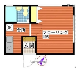 ヴィラ橋本【201号室】の間取り