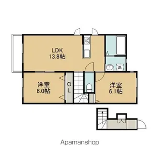 ゆめみーる壱番館【2階】の間取り