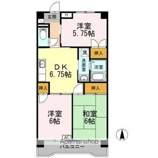 小峯ビル【2階】の間取り