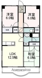 サザンコーポラス【303号室】の間取り