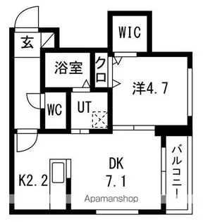 アウラ サッポロ【4階】の間取り