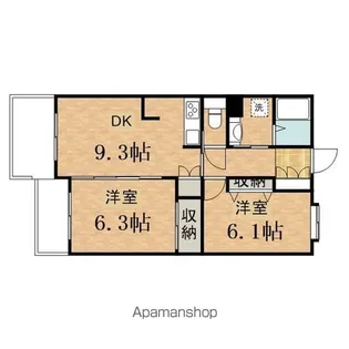 プレンディヒルズ高幡不動 PLENDYHILLS【206号室】の間取り