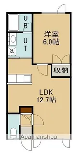 ヴィラOIWAKE(ヴィラオイワケ)【102号室】の間取り
