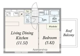 GRAN PASEO 池尻大橋【3階】の間取り
