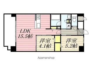 ウェルス雑餉隈駅前【902号室】の間取り
