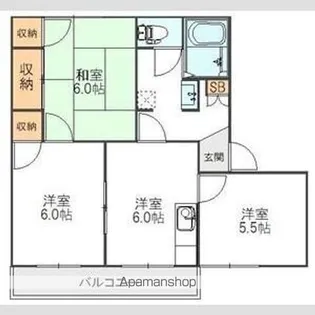 メゾン旭 C棟【1階】の間取り