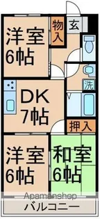 エトワール【102号室】の間取り