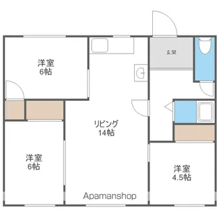 優起荘【202号室】の間取り