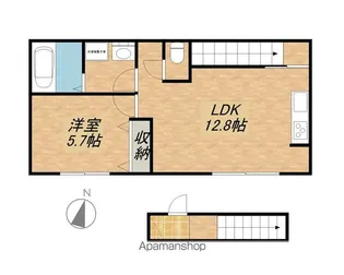 プルミエールイースト【3号室】の間取り