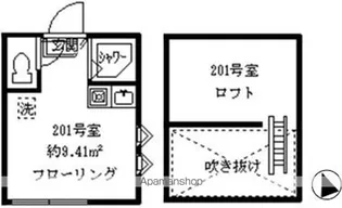 フェリス下高井戸【2階】の間取り