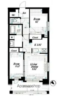 A−HOUSE小岩【8階】の間取り