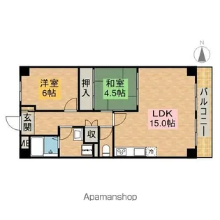 ハイム園田【405号室】の間取り