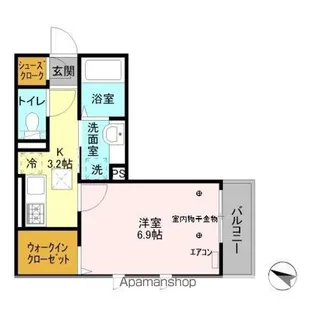 クレイドル【1階】の間取り