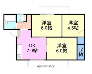 ロジュマン新町【B101号室】の間取り
