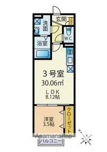 AJ都賀Ⅲ【1階】の間取り