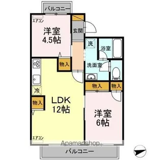 グランディール【2階】の間取り