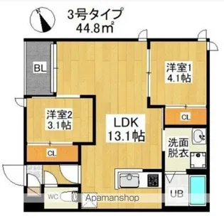 REGALEST 悦陽正守(エツヨウマサモリ)【1階】の間取り