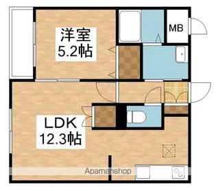 ファーストクラス豊栄【3階】の間取り