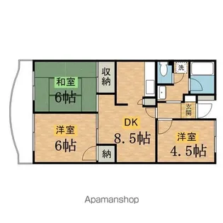 ハイウェル高幡不動【3階】の間取り