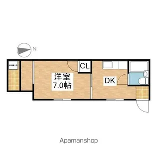 二村マンション【301号室】の間取り