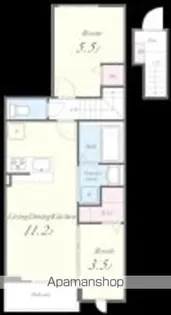 シャロームセブン平尾【202号室】の間取り