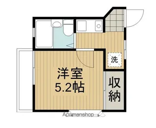 グリーンハウス【201号室】の間取り