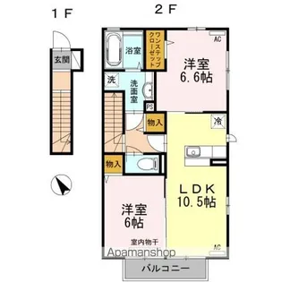 ロイヤルヒルズSP【2階】の間取り