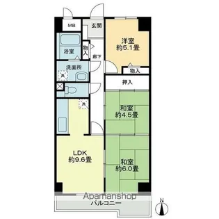 スカール土居田【202号室】の間取り