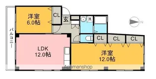 ヴィレッジ土佐【1階】の間取り